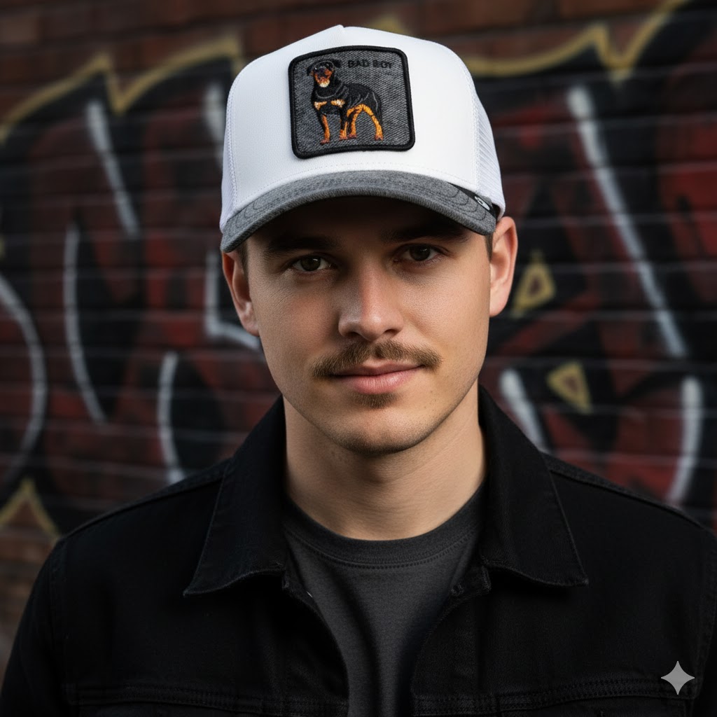 bad boy goorin bros colombia gorra blanco y negro